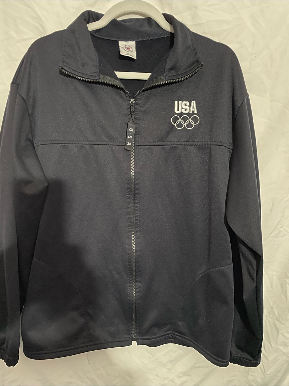 USA Olympic Full-Zip Performance Jacket - Navy